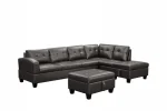 Sectional with Storage Ottoman - Black 2019 - Image 3