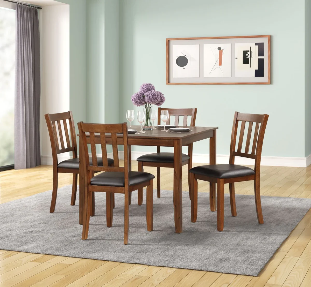 638301344693835921___FD1015CHERRYLow Coco Cherry 5 PC Dining Set - Image 1