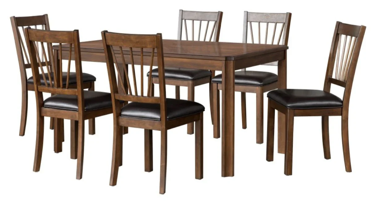 Aubin-Espresso-7pc-Wooden-Dining-Set-573322_ea6ab9f4-cf76-4ba9-8c5c-c944ee16e701 Aubin Espresso 7pc Wooden Dining Set 573322 - Image 1