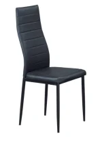 Black Tempered Glass Dining Table with 4 Black Chairs 5053 - Image 2