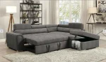 Carolina Pullout Sofa Bed Grey - Image 2