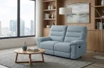 Marco Grey Fabric Manual Recliner Sofa Set 51358 - Image 4