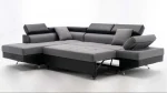 Modern Two-Tone Sectional Sofa Bed with Adjustable Headrests and Storage 1899 - Image 2