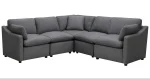 Pippa 5-Piece Modular Sectional with 3 Pillows 99076GYSS5