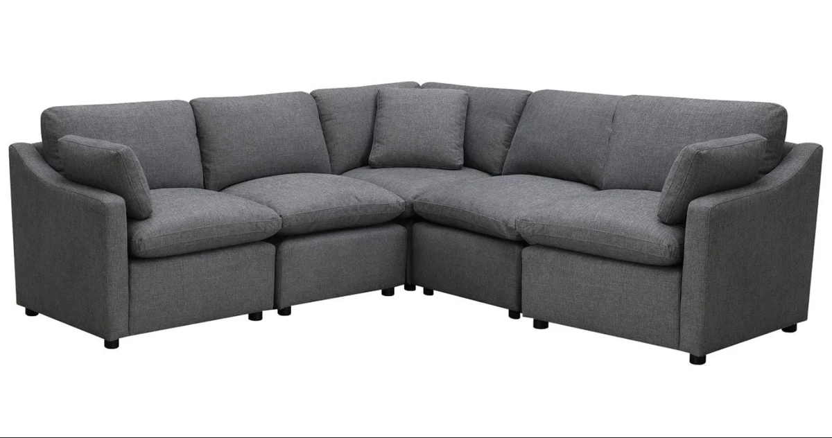 Pippa-5-Piece-Modular-Sectional-with-3-Pillows-99076GYSS5_9b0cb0dd-6f1a-4bd0-bfd5-1242da9bb8f5 Pippa 5-Piece Modular Sectional with 3 Pillows 99076GYSS5 - Image 1