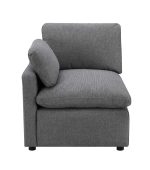 Pippa 5-Piece Modular Sectional with 3 Pillows 99076GYSS5 - Image 4