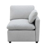 Pippa 6-Piece Modular Sectional with Right Side Arm Chair, Console & Left Side Ottoman Chaise 99076LGYSSO6R - Image 5