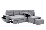 Pull-Out Storage Reversible Sofa Sectional Grey 1226 - Image 2
