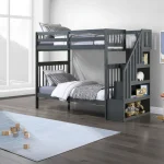 Reversible Staircase Grey BunkBed 1846 - Image 2