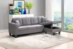 Light Grey sectional Sofa With Storage 1839 - Image 2