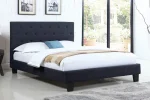 Platform Bed With Button-Tufted Fabric - Image 5