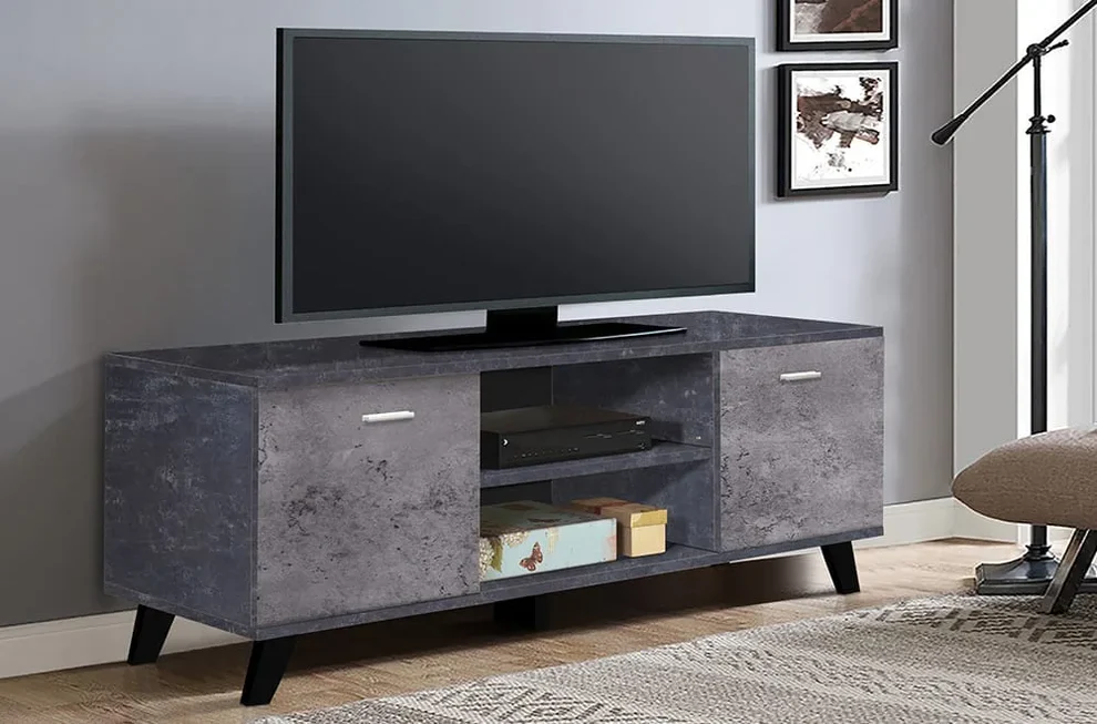 T-750_WEB-jpg Grey Concrete TV Stand - Image 1