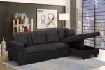 Fabric Sectional Storage Sofa - Image 5