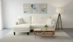 Aria Corduroy Reversible Pullout Sofa Bed Sectional - Image 6
