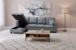Fabric Sectional Storage Sofa - Image 2