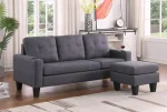 3 Seater Couch with Switchable Ottoman and Cup Holders - Image 3