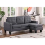 3 Seater Couch with Switchable Ottoman and Cup Holders - Image 2