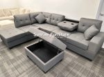Brand New 6 Seater Sectional Sofa With Storage Ottoman - Image 2